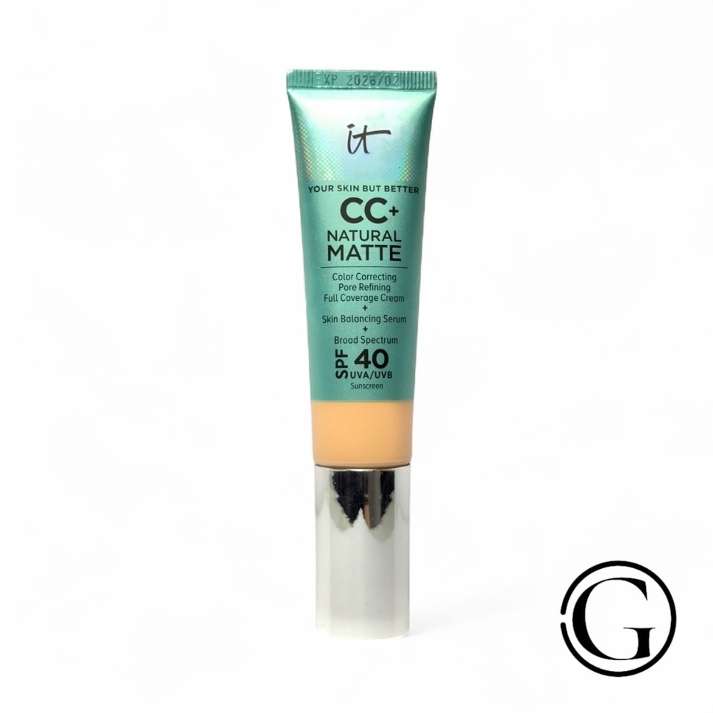 IT COSMETICS CC+ NATURAL MATTE FULL COVERAGE CREAM FAIR BEIGE 1.08 OZ